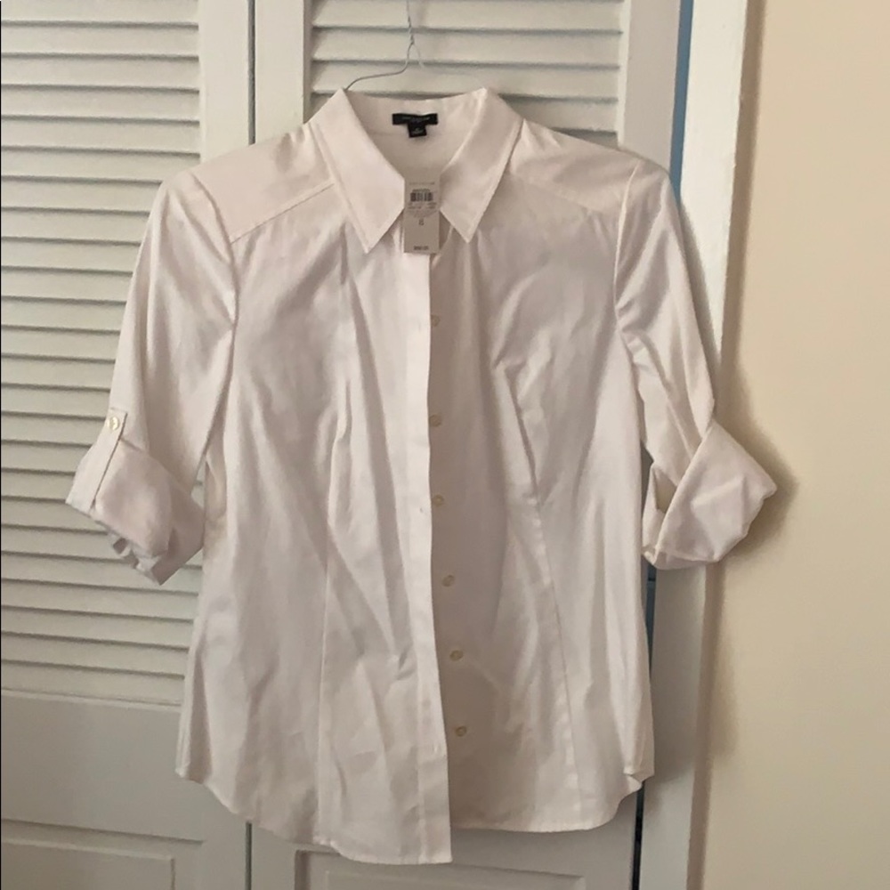 Classic White Button-Down Shirt